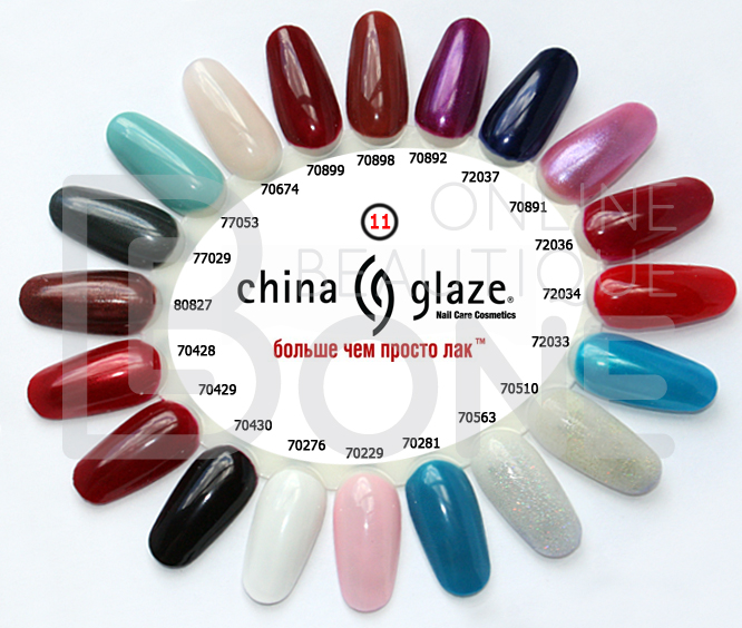 Палитра лаков China Glaze #11 70892-80827